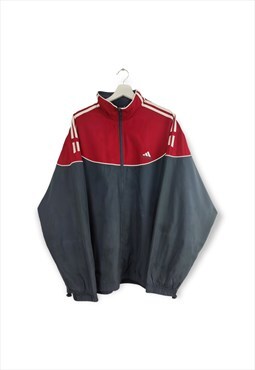 Vintage Adidas Sport Track Jacket in Red L