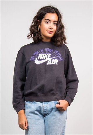 90'S NIKE AIR BLACK SWEATSHIRT