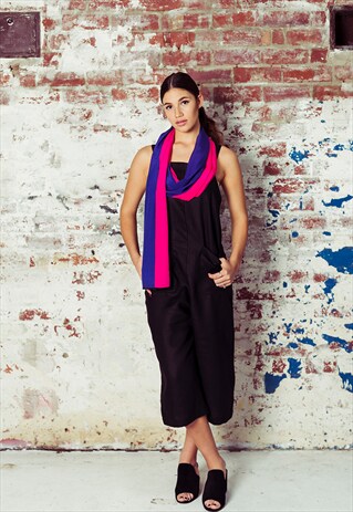 PINK & PURPLE SILK SCARF