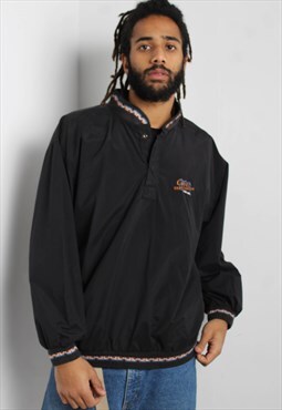 Vintage USA Windbreaker Sweatshirt Black