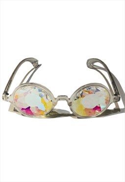 Festival & Rave Kaleidoscope Glasses - Clear Frame Whirlpool