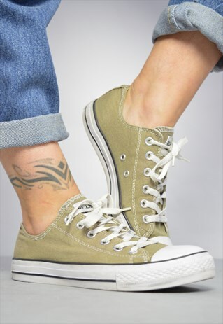 VINTAGE 90S CONVERSE BEIGE OX SHOES PREPPY RETRO FESTIVAL