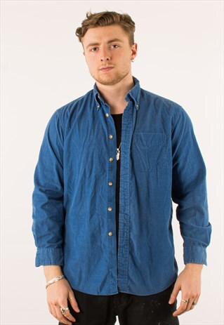 VINTAGE 90S CORDUROY SHIRT MEDIUM