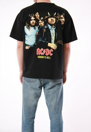 VTG AC/DC HIGHWAY TO HELL COTTON OLDSCHOOL T-SHIRT 14020