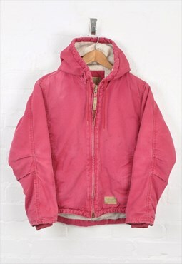 Vintage Workwear Sherpa Lined Active Jacket Pink Ladies M