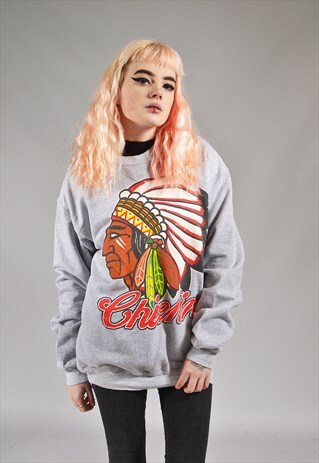 VINTAGE GREY CHIEFIN SWEATER