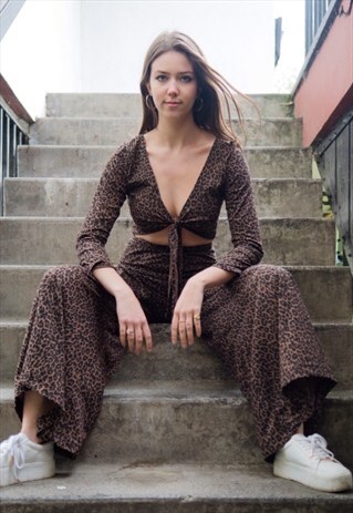 LEOPARD PRINT JERSEY CO-ORD.