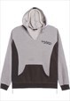 Harley Davidson 90's Pullover Spellout Hoodie Large Grey