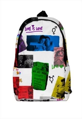 GAY BAG LGBT BACKPACK PRIDE FESTIVAL PUNK RAVE RUCKSACK