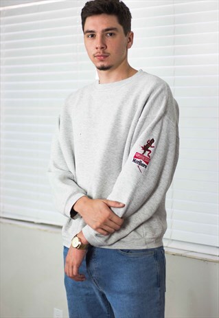 VINTAGE MARLBORO SWEATSHIRT LOGO 90S L 20.7