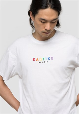 WHITE T-SHIRT "RAINBOW DEMAIN"