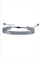 Silver Braided Titanium Steel Bracelet Chain 