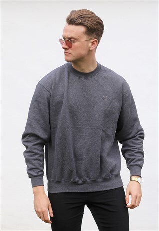 CHAMPION USA MINIMALIST ASPHALT GREY SWEATSHIRT