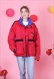 RED 90'S VINTAGE SKI JACKET
