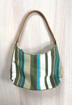 Vintage 90's/Y2K Stripe Print Mini Handbag