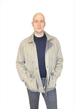 Vintage warm puffer jacket, 80s winter coat for men {J299}
