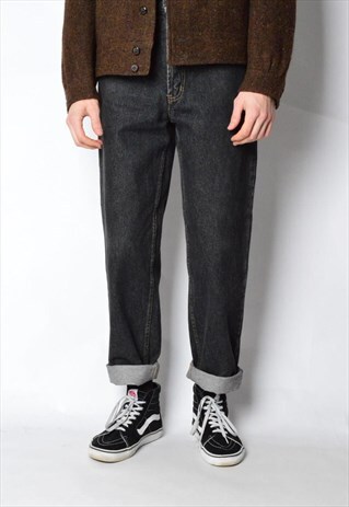 VINTAGE 80S DARK GREY JEANS
