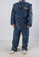 VINTAGE BODY CLUB FULL SKI SUIT SNOW SPORTS L 42" 44" (J92N)