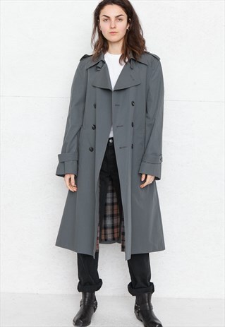 VINTAGE GREY ARVOTEX TRENCH COAT