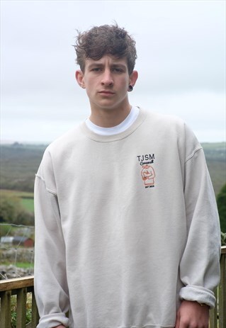 LOGO CORNWALL JUMPER IN CREAM