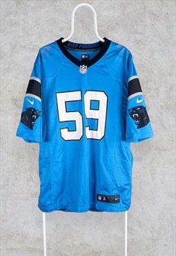 Carolina Panthers NFL Jersey Blue Nike Large