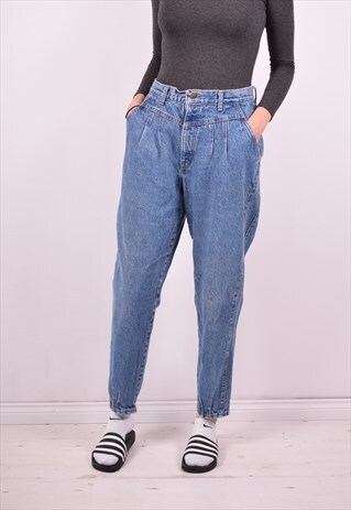 WOMENS VINTAGE JEANS W30 L30 BLUE 90S