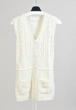 Vintage 00s vest in white