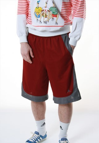 90S VINTAGE AIR JORDAN SPORTS SHORTS SUMMER RUNNING 13390