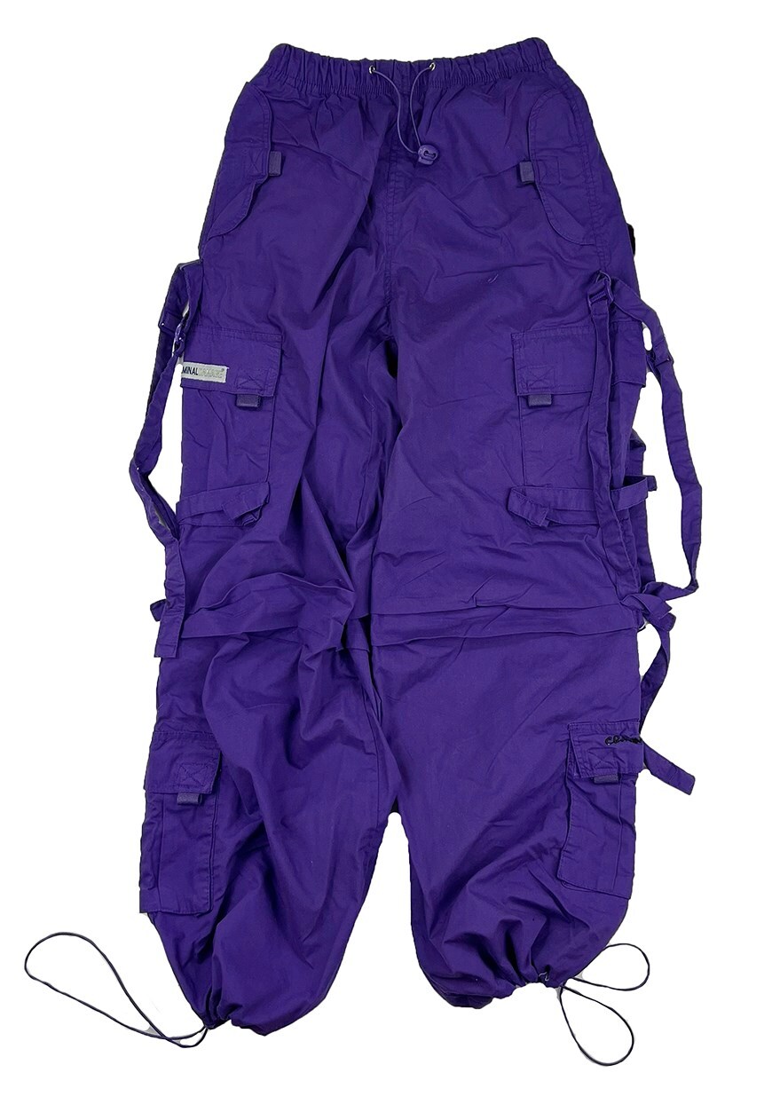 criminal damage purple cargo pant