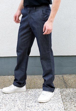 RARE Y2K FILIPPA K STRAIGHT JEANS IN INDIGO BLUE