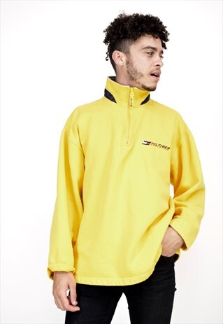 VINTAGE 90'S TOMMY HILFIGER 1/4 ZIP SWEATSHIRT