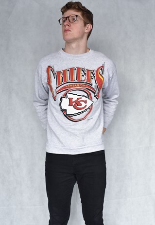 VINTAGE KANSAS CITY CHIEFS SWEATSHIRT SIZE S