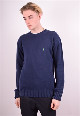 POLO RALPH LAUREN MENS VINTAGE JUMPER SWEATER LARGE 90'S