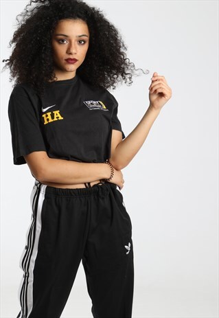 90S NIKE EMBROIDERED LOGO CROPPED T-SHIRT