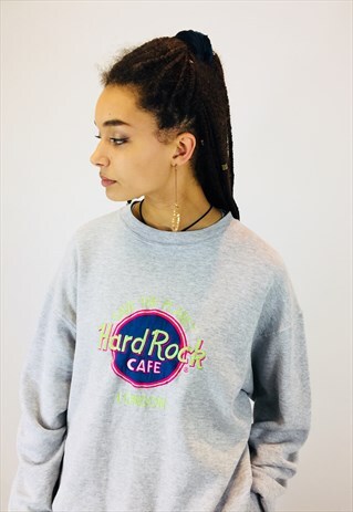 HARD ROCK CAFE EMBROIDERED SWEATSHIRT