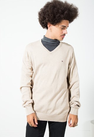 ON SALE VINTAGE 80S TOMMY HILFIGER KNITWEAR JUMPER / S0445