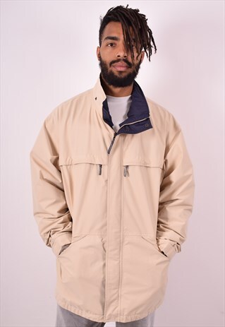 MENS VINTAGE JACKET XXL BEIGE 90S