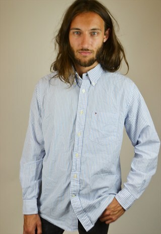 VINTAGE 90'S TOMMY HILFIGER STRIPED SHIRT