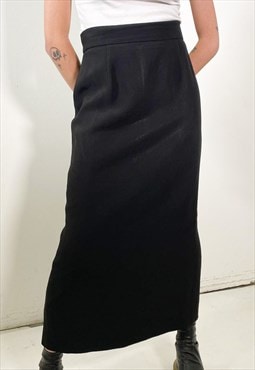 Vintage 90s long black skirt 