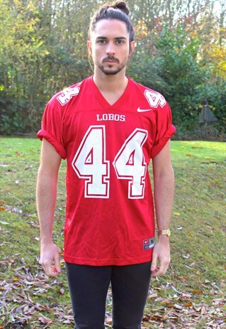 VINTAGE NIKE LOBOS COLLEGE AMERICAN FOOTBALL JERSEY - MEDIUM