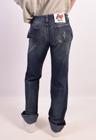 VINTAGE DOLCE & GABBANA JEANS STRAIGHT BLUE