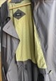 HUGO BOSS PURPLE GREY LONG OVERSIZED TRENCH