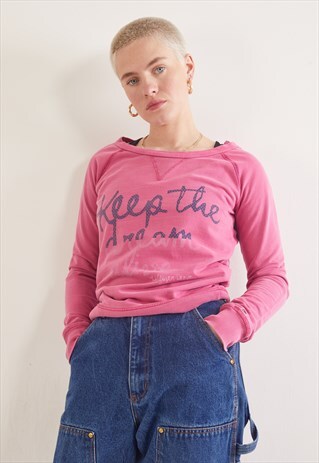 VINTAGE TOMMY HILFIGER LIGHT SWEATSHIRT PINK
