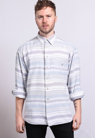 VINTAGE AZTEC PATTERNED SHIRT
