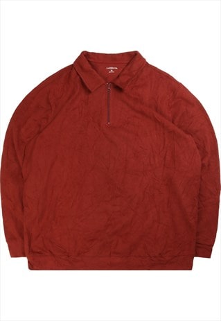 Croft&Barrow  Quarter Zip Heavyweight Sweatshirt XLarge Burg