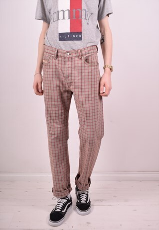 DIESEL MENS VINTAGE TROUSERS W31 L31 MULTI 90S