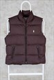 Ralph Lauren Puffer Gilet Jacket Brown Women's Small