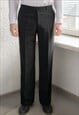Vintage 80's Black Classic Trousers