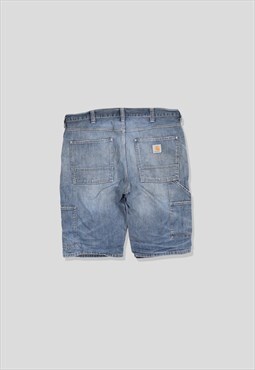 Vintage 90s Carhartt Baggy Denim Shorts in Blue