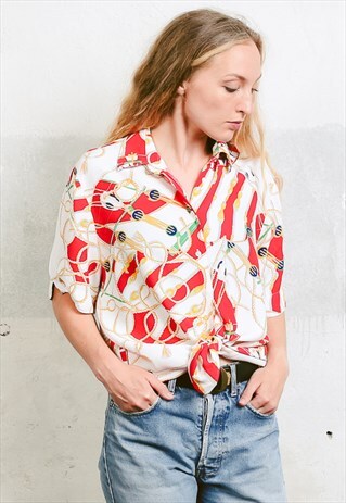 VINTAGE 90S HOLIDAY OVERSIZED SHIRT